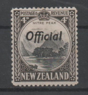 New Zealand, MH, 1936, Official, Michel 46c (perf 12 1/2 ), Mitre Peak - Nuovi