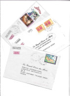 Polynésie Tahiti De 1994 à 1999 6 Enveloppes (Arve-Mahina-Maupiti-Piraé-Punaavia-Taravao) - Cartas & Documentos