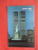 Pan Am USA Twin Towers- Statue Of Liberty.   New York > New York City    Ref 6165 - - Manhattan