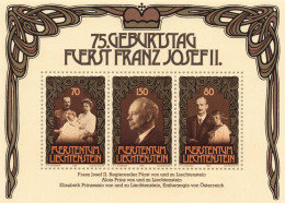 Liechtenstein - Bloc MNH ** - 1981 - 75 Geburtstag Flerst Franz Joseph II - Ungebraucht