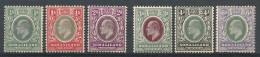 SOMALILAND 1903  N° 20/22 24/26 *  Neufs MH Trace Charnière TB TTB C 33 € Reine Roi Edouard VII - Somaliland (Protectorate ...-1959)