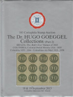 Corinphila Auktionen - 183 Corinphila Stamp Auction - The Dr. Hugo Goeggel Collections (Part 2) 18 - 19.09.2013 - Catalogues De Maisons De Vente