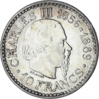 Monnaie, Monaco, Rainier III, 10 Francs, 1966, Monnaie De Paris, SUP+, Argent - 1960-2001 Nouveaux Francs