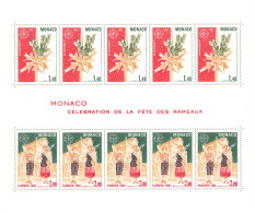 Monaco - Blocs MNH * - 1981 - Célébration De La Fête Des Rameaux - Blocs