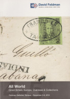 David Feldman - Stamp Auction - All World / 3 - 6 December 2014 - Catalogues De Maisons De Vente