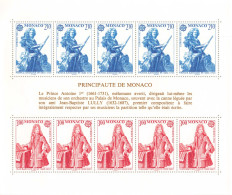 Monaco - Blocs MNH * - 1985 - Principauté De Monaco - Le Prince Antoine I Er (1661-1731) - Blocchi