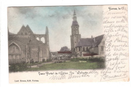 Veurne - Furnes - Vieux Portail De L'Eglise St Walburge ( Gekleurd ) - Veurne