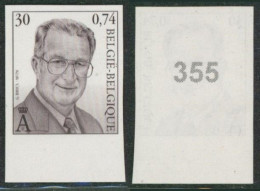Non Dentelé (2000) - N°2902 S.M. Roi Albert II - 1981-2000