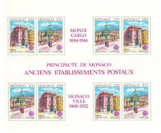 Monaco - Blocs MNH * - 1990 - Principauté De Monaco - Anciens établissements Postaux - Blocs
