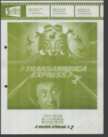 Transamerica Express - Quarto 22 X 28 Cm Smalfilm Studio Promotional Poster / Affiche With Synopsis - Affiches & Posters