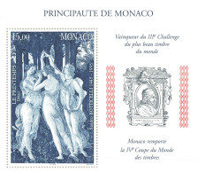 Monaco - Blocs MNH * - 1998 - Principauté De Monaco - Vainqueur Du III E Challenge Du Plus Beau Timbre Du Monde - Blocks & Sheetlets