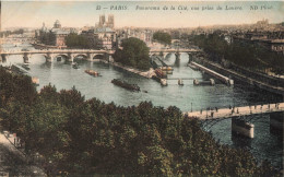 FRANCE - Paris - Panorama De La Cité, Vue Prise Du Louvre - Colorisé - Carte Postale Ancienne - Panorama's