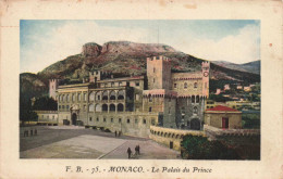 MONACO - Le Palais Du Prince - Colorisé - Animé - Carte Postale Ancienne - Fürstenpalast