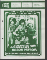 Nine To Five - Dolly Parton - Quarto 22 X 28 Cm Smalfilm Studio Promotional Poster / Affiche With Synopsis - Affiches & Posters