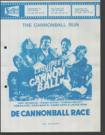 The Cannonball Race - Quarto 22 X 28 Cm Smalfilm Studio Promotional Poster / Affiche With Synopsis - Affiches & Posters