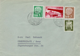 SAAR 1957  Letter Sent From KASTEL To OBERBEXBACH - Storia Postale