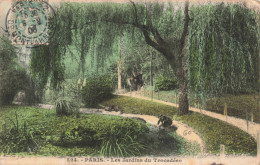 FRANCE - Paris - Les Jardins Du Trocadéro - Saule Pleureur - Colorisé - Carte Postale Ancienne - Parks, Gardens