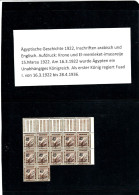ÄGYPTEN - EGYPT - EGYPTIAN - ÄGYPTOLOGIT - DYNASTIE - SULTANAT 1922 VARIETY - 2. SCAN - Unused Stamps