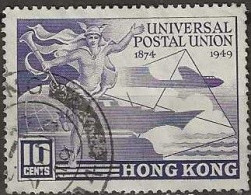 HONG KONG 1949 UPU - 10c. - Violet FU - Used Stamps