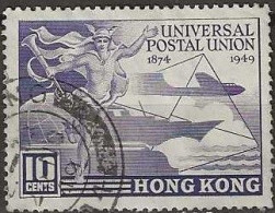 HONG KONG 1949 UPU - 10c. - Violet FU - Oblitérés