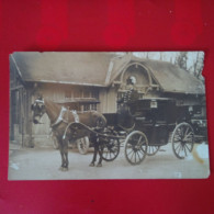 CARTE PHOTO PARIS ATTELAGE LIEU A IDENTIFIER - Autres Monuments, édifices