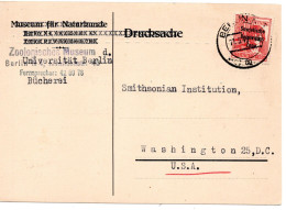 69218 - SBZ - 1949 - 30Pfg SBZ-Aufdr EF A Kte BERLIN -> Washington, DC (USA) - Other & Unclassified