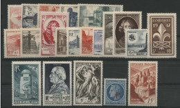 1947 ANNEE COMPLETE NEUVE SANS CHARNIERE ** (MNH) Cote 33 € N° 772 à 792 Soit 21 Timbres. TB - 1940-1949