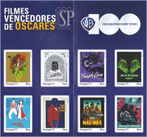 Portugal 2023 1 Booklet 100 Anos Warner Bros Filmes Vencedores De Oscares Oscar Cinema Casablanca Matrix  Carnet - Markenheftchen