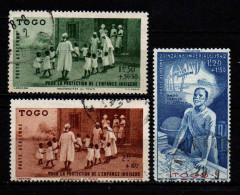 Togo - 1942 - Protection De L' Enfance / Quinzaine Impériale   - PA 6 à 8 - Oblit - Used - Usados