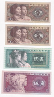 Chine . 4 Billets Neufs 1980, 1,2 Et 5 Jiao - Cina