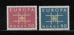 NORVEGE  ( EUNOR- 424 )  1962   N° YVERT ET TELLIER  N° 460/461   N** - Unused Stamps
