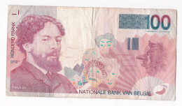 Belgique. 100 Francs 1995, Type James Ensor, Billet Circulé - 100 Frank