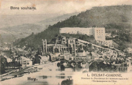 Belgique - Huy - Bons Souhaits - L. Delsat Giminne - Dir. Du Pensionnat De L'athénée Royal - Carte Postale Ancienne - Huy