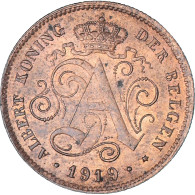 Monnaie, Belgique, Albert I, 2 Centimes, 1919, TTB+, Cuivre, KM:65 - 2 Cent