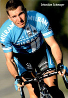 Carte Cyclisme Cycling Ciclismo サイクリング Format Cpm Equipe Cyclisme Pro Team Milram Sebastien Schwager Allemagne Superbe.E - Cyclisme