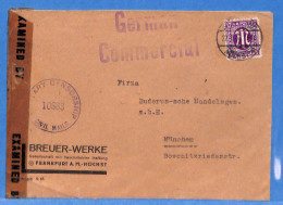 Allemagne Bizone 1946 Lettre Avec Censure De Frankfurt (G22077) - Andere & Zonder Classificatie