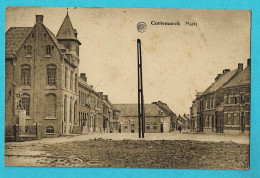 * Kortemark - Cortemarck (West Vlaanderen) * (Albert - Foto P. Sinaeve Vandewalle) Markt, Grand'Place, Statue, Old, Rare - Kortemark