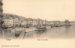 Belgique - Liège - Quai De La Batte - Animé - Péniche - Tram - Nels - Carte Postale Ancienne - Liege