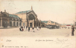 Belgique - Liège - La Gare Des Guillemins - Colorisé - Animé - Train - Dr. Trenkler - Carte Postale Ancienne - Liege