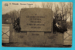 * Vilvoorde - Vilvorde (Vlaams Brabant) * (P.J. Flion Editeur Bruxelles Nord, Nr 40) Monument Trésignies, Statue, Old - Vilvoorde