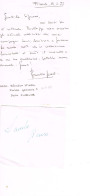 JEUX OLYMPIQUES - 2 AUTOGRAPHES DE MEDAILLES OLYMPIQUES - CONCURRENTS D'ITALIE  - - Handtekening