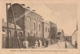 CPA Chapelle Lez Herlaimont Puits Ste Catherine (Charbonnage Bascoup)  Circulée - Divisée - TB - Surtaxe 0,30 Frs - 1937 - Chapelle-lez-Herlaimont