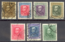 Eritrea Sc# 150-157 (no 40c) Used 1931 Victor Emmanuel III - Erythrée