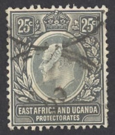 East Africa & Uganda Sc# 37 Used (a) 1907-1908 25c King Edward VII - Protectoraten Van Oost-Afrika En Van Oeganda