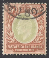 East Africa & Uganda Sc# 38 Used 1907-1908 50c King Edward VII - East Africa & Uganda Protectorates