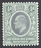 East Africa & Uganda Sc# 17 MH 1904-1907 ½a King Edward VII - Protectorados De África Oriental Y Uganda