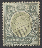 East Africa & Uganda Sc# 1 Used 1903 ½a King Edward VII - Protectorats D'Afrique Orientale Et D'Ouganda