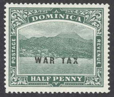 Dominica Sc# MR2 MNH 1918 1/2p War Tax Overprints - Dominica (...-1978)