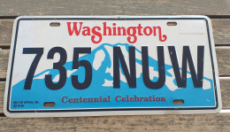 Targa Auto Vintage Americana Stato Di Washington Raro Modello Commemorativo 1989 - Kennzeichen & Nummernschilder