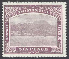 Dominica Sc# 61 MH (a) 1921 6p Roseau - Dominica (...-1978)